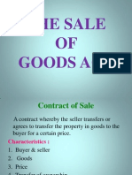 The Sale OF Goods Act