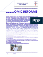 Economic Reforms: Salient Features of This New Tax System
