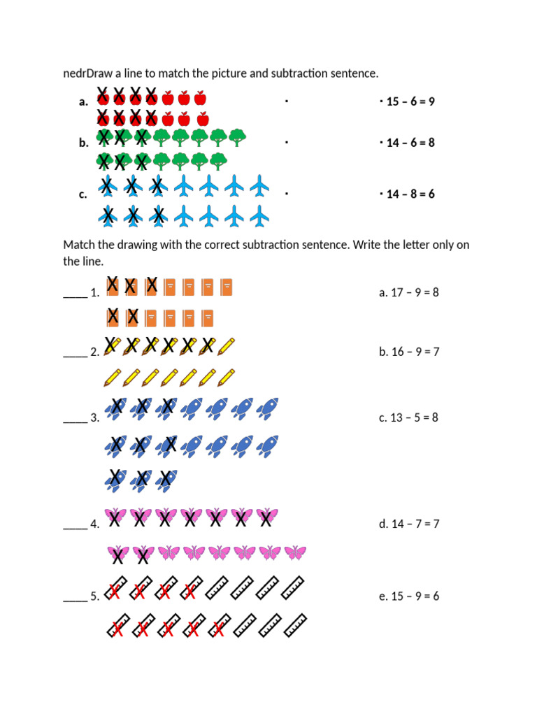 Math g1 | PDF | Subtraction | Chess Theory