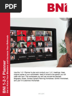 BNI Member Bio and Gains Worksheet | PDF | Knowledge | Cognitive Science