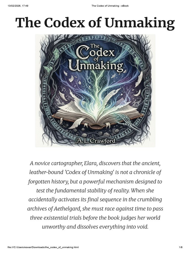 The Codex of Unmaking - Ebook | PDF