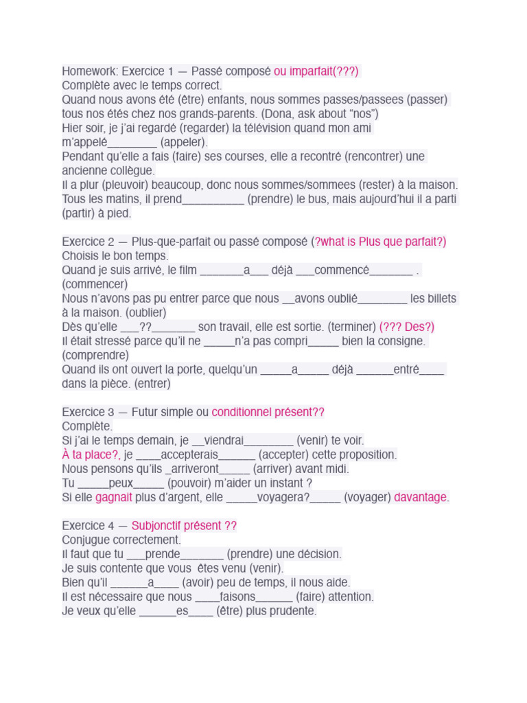 3 11 Homework | PDF | Linguistique