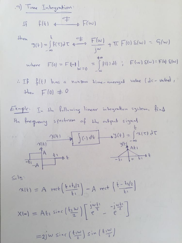 Fourier Transform of Time Functions | PDF