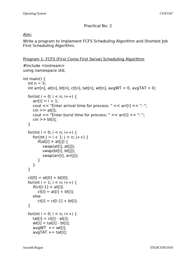 Practical No2 Metropolis 12 | PDF | Computer Programming | C++
