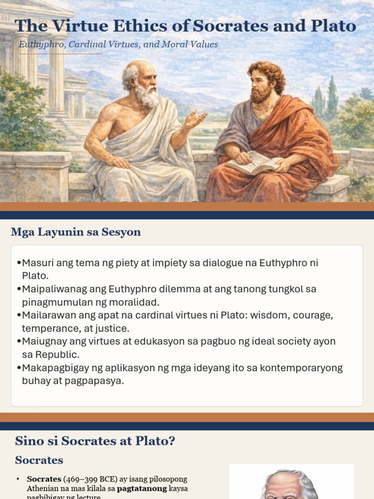 The Virtue Ethics of Socrates Plato | PDF
