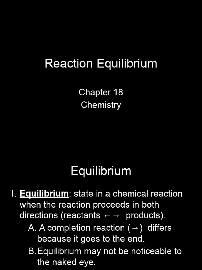 Equilibrium NOTES 11111 | PDF