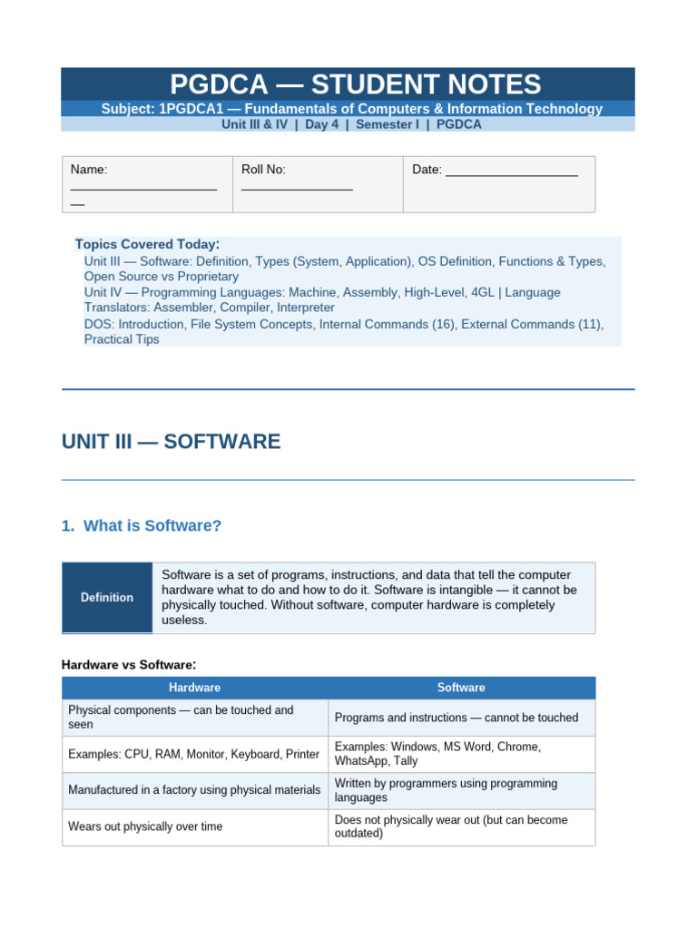 Day4 Student Notes-1 | PDF | Operating System | Assembly Language