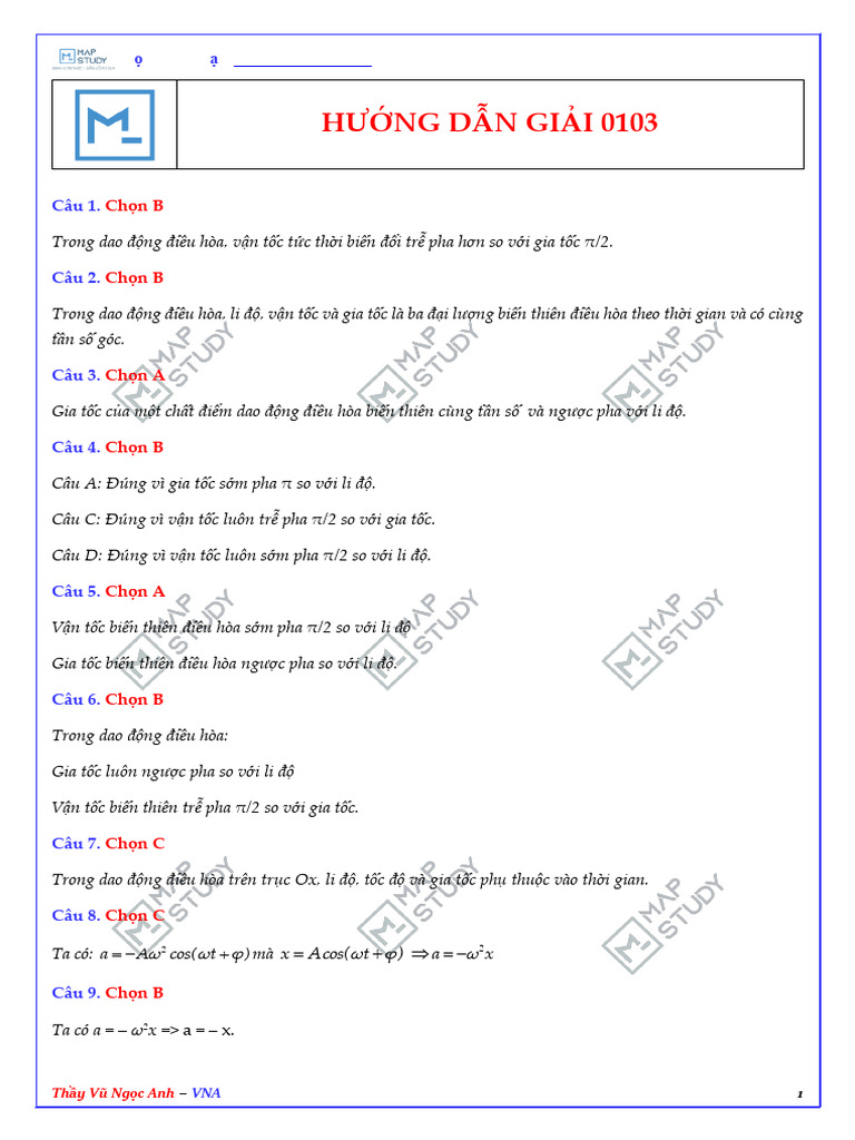 Dap An - Test 0104 1717307827420 | PDF