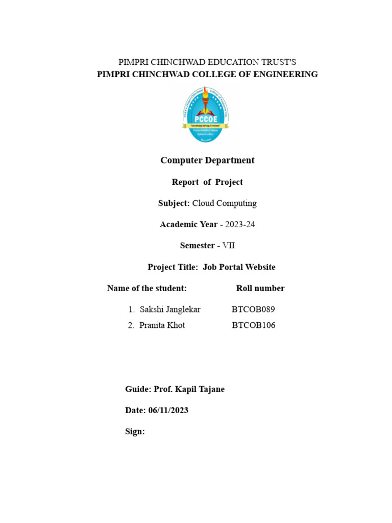 Cloud Computing Report | PDF | Information Technology Management ...