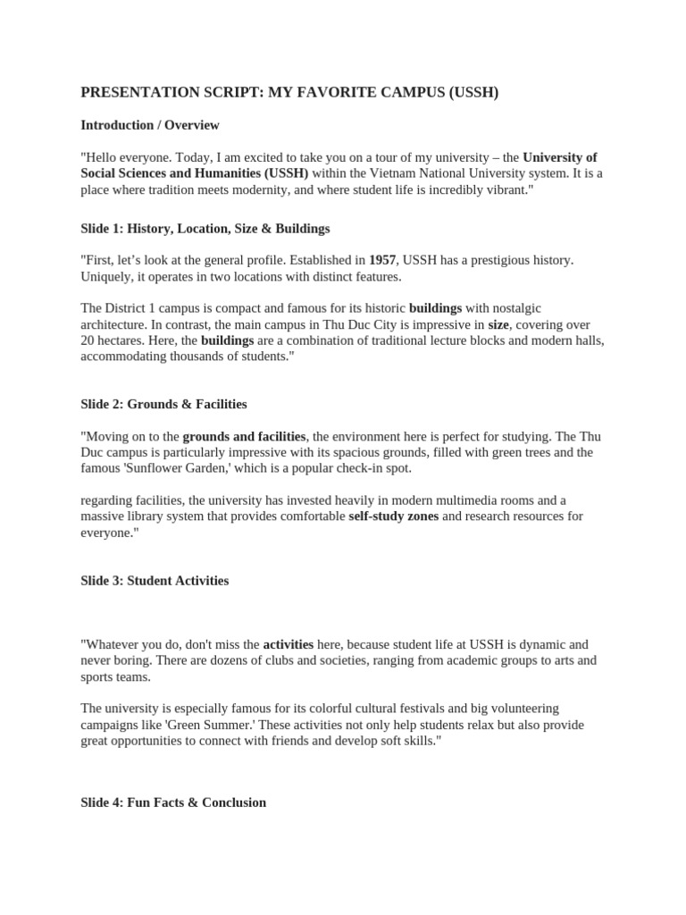 Presentation Script | PDF