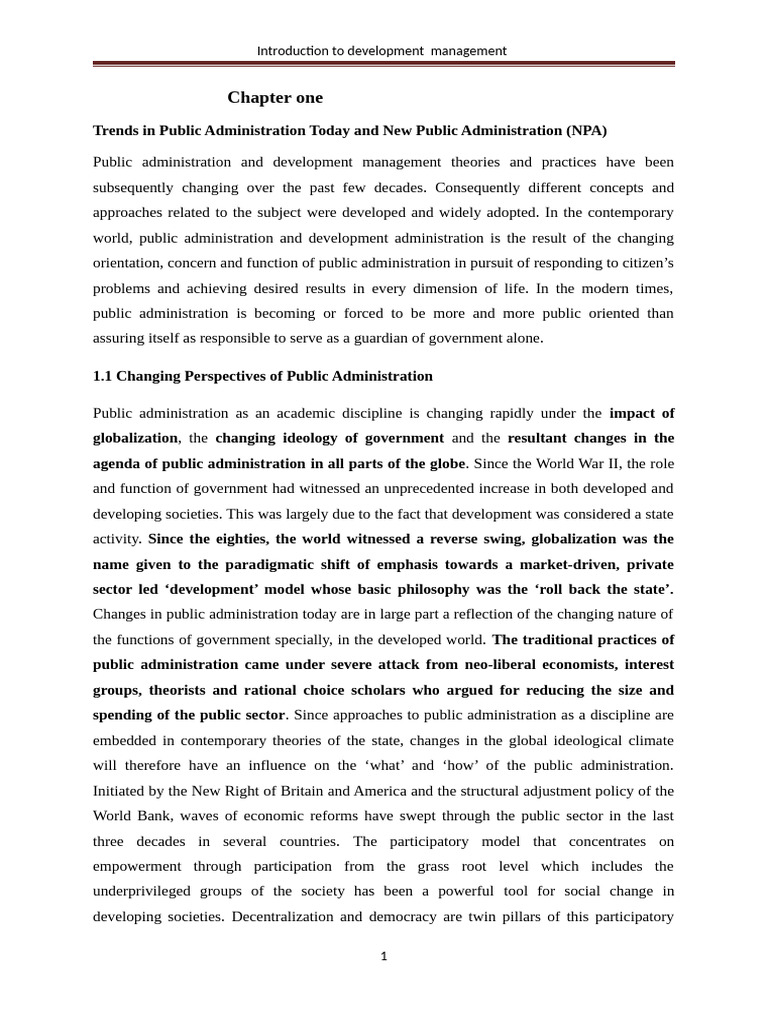 Development Management | PDF | Governance | Public Choice