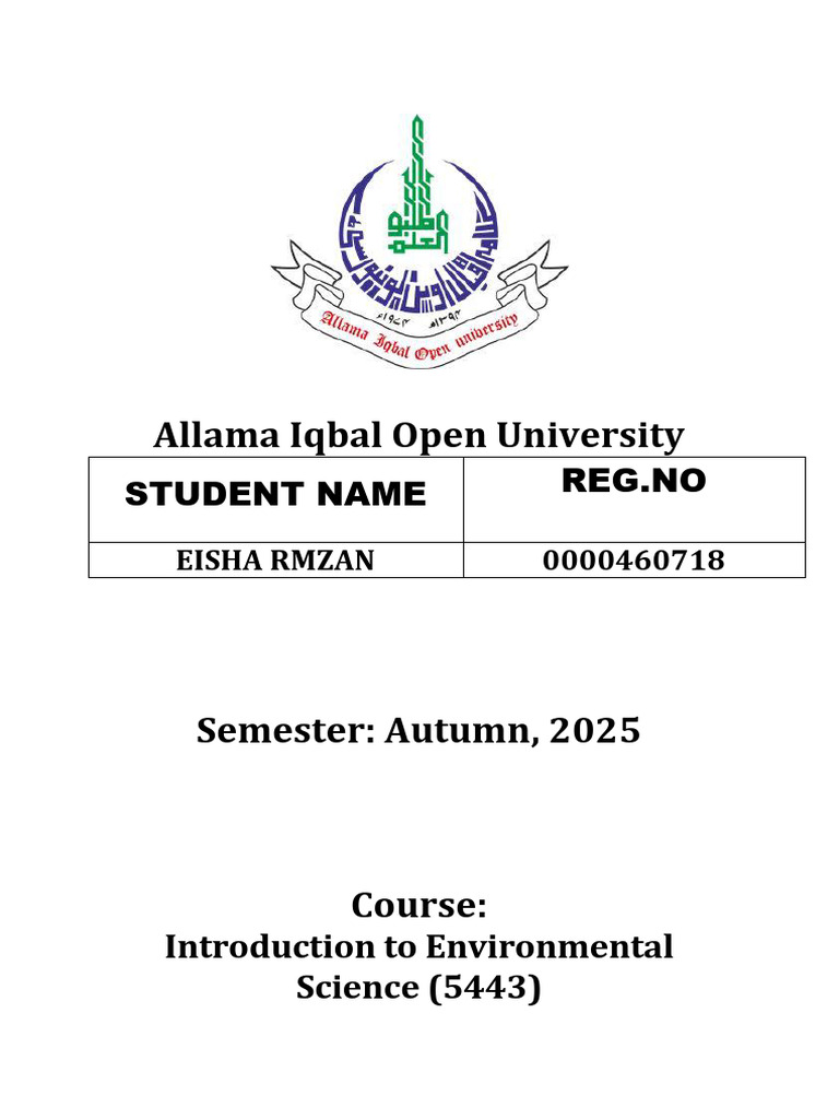 5443 1 Eisha Rmzan | PDF | Climate Change | Earth Sciences