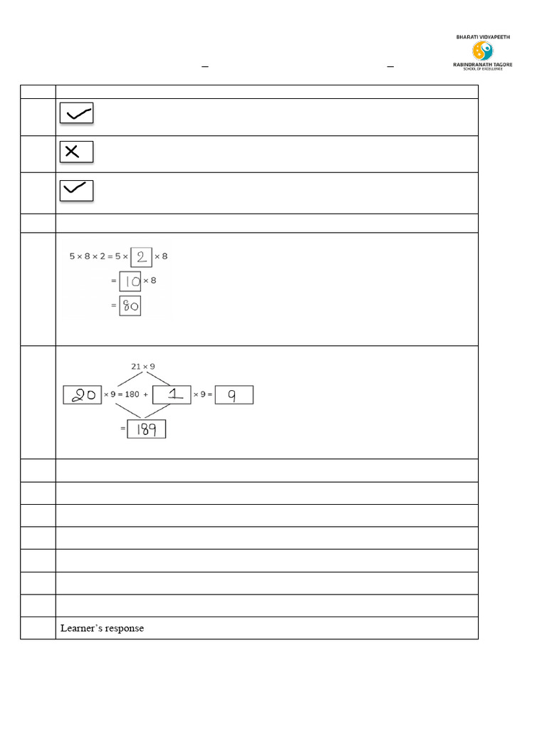 Grade IV-MATH - UNIT 12 and 17-Practice Worksheet AK | PDF
