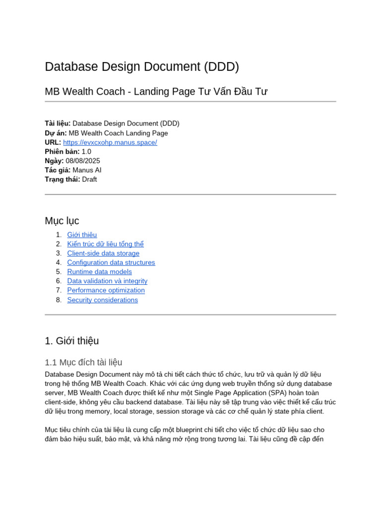 Database Design Document (DDD) | PDF