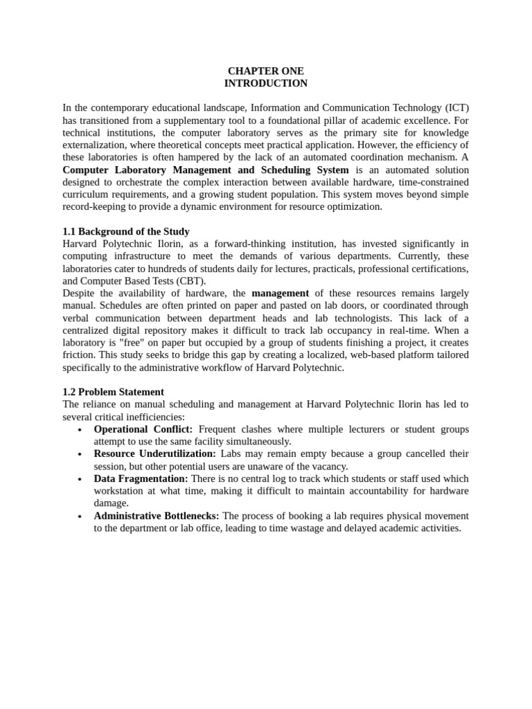 Computer Laboratory Management and Scheduling System | PDF | Client ...