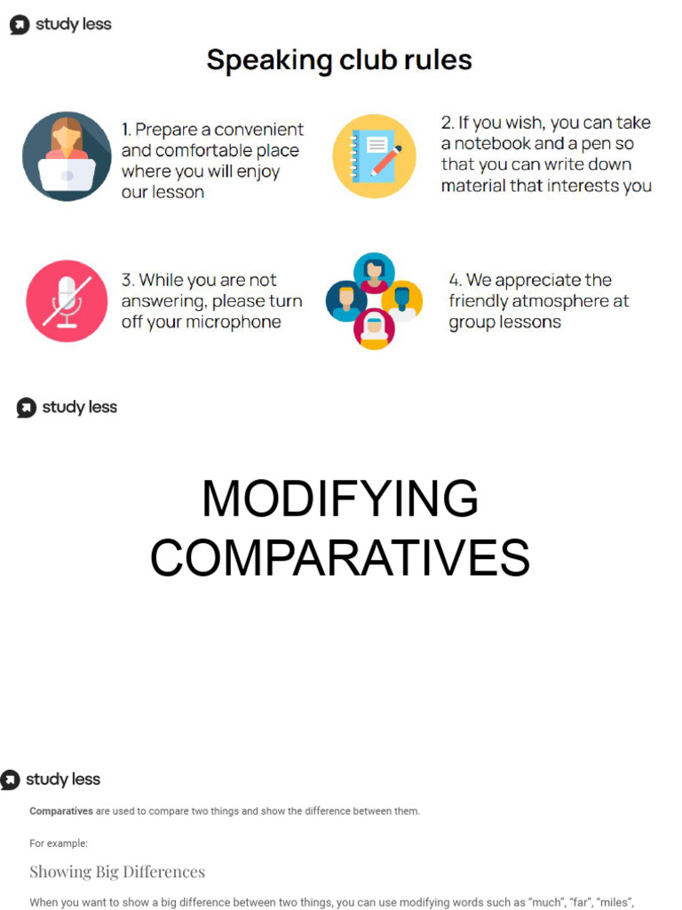 Modifying Comparatives | PDF | Adverb | Languages