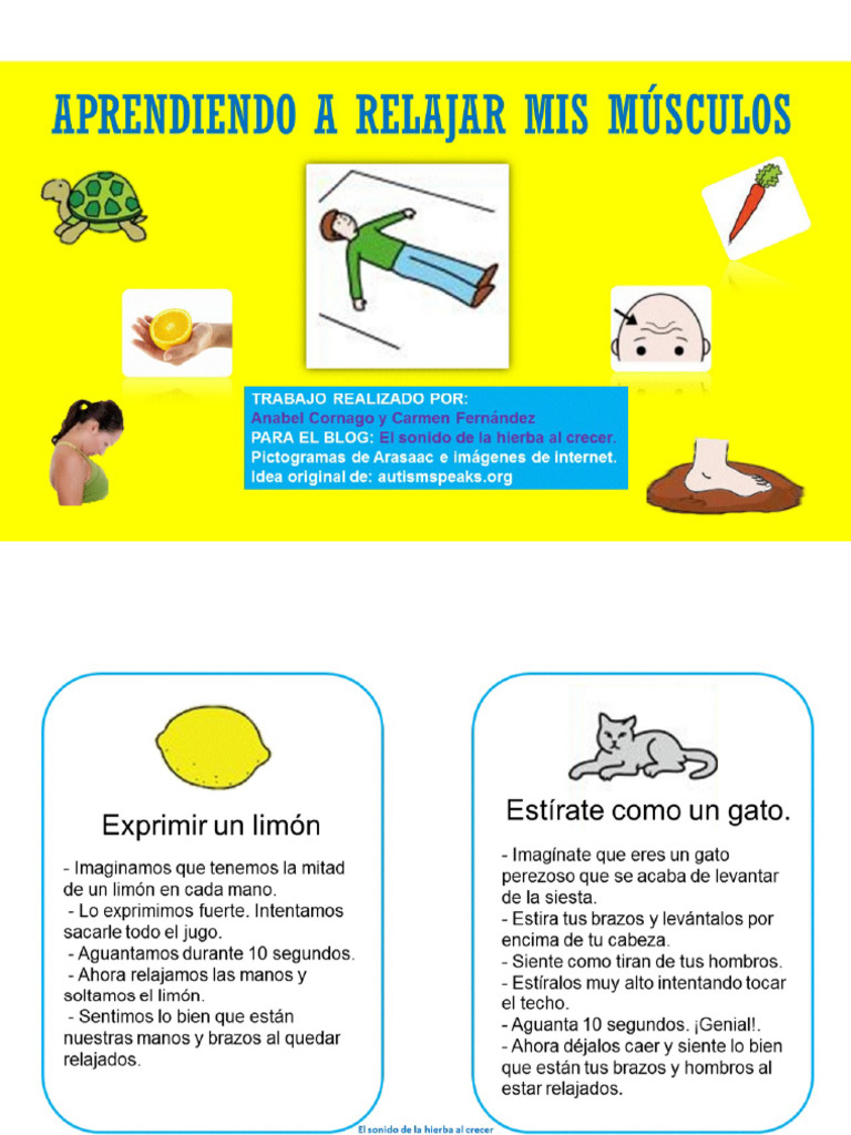 Aprendiendo A Relajar Mis Músculos. TEA | PDF