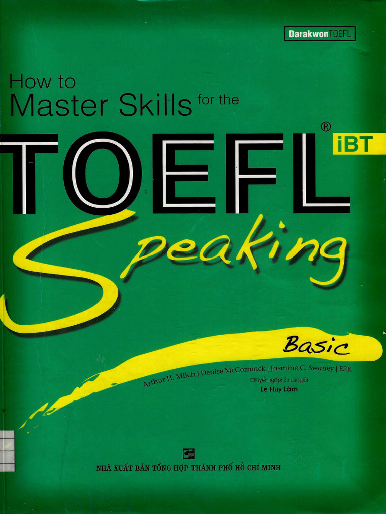How To Master Skills For The TOEFL IBT Speaking Basic | PDF