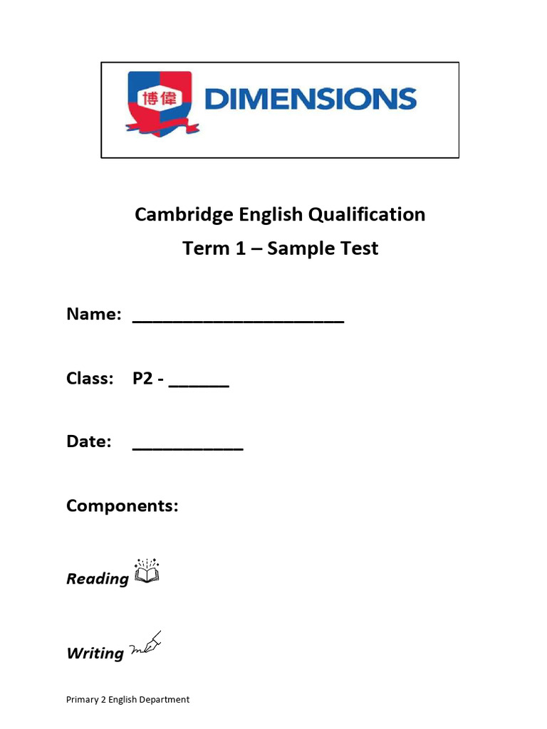 Term 1 Sample Paper - Answer Key | PDF