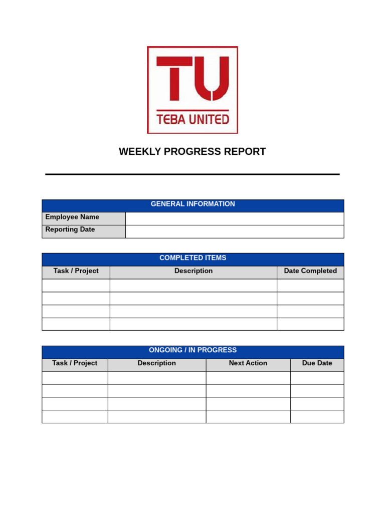Weekly Report | PDF