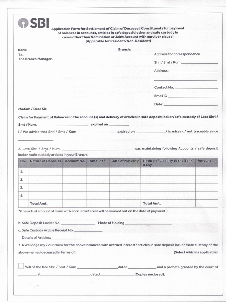 Sbi Letter | PDF