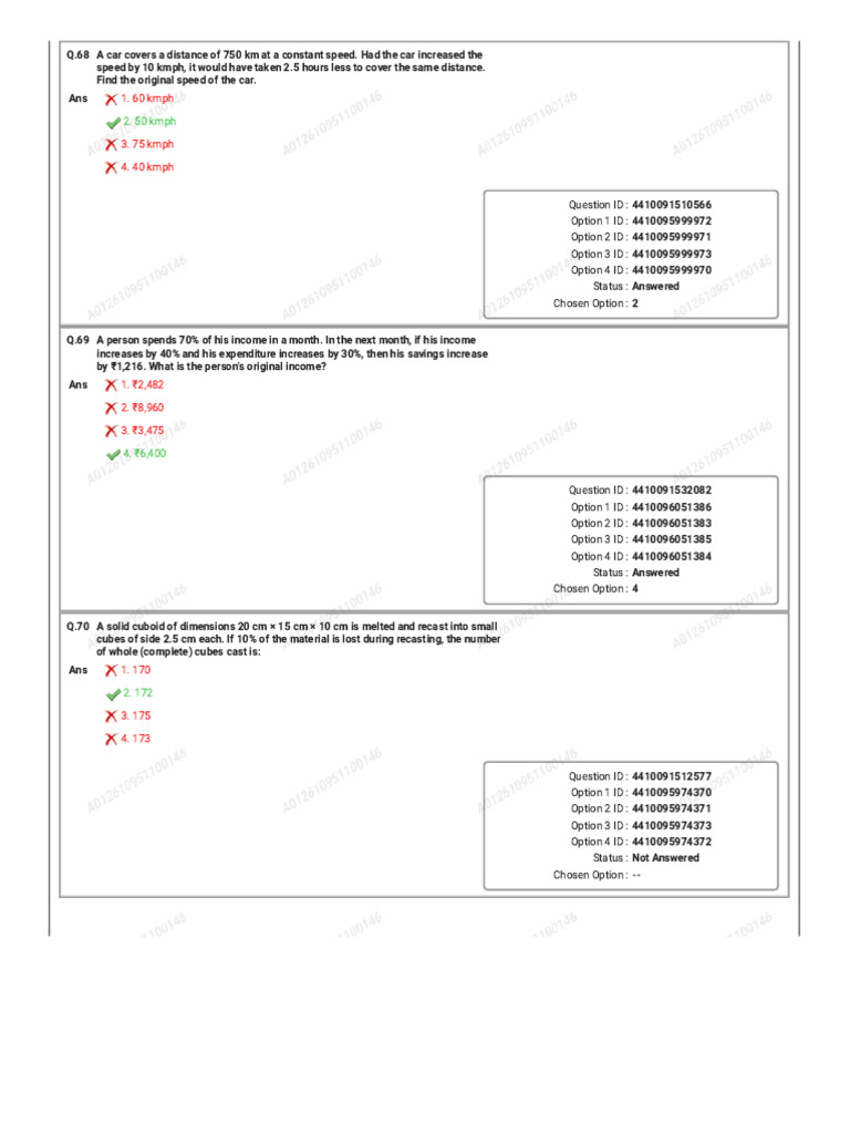 Afcat Answer Sheet PDF | PDF