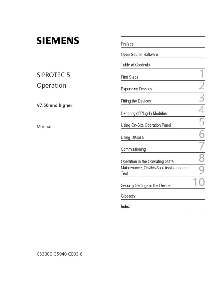 SIP5 Operating V07.50 Manual C003-8 en | PDF | Software ...