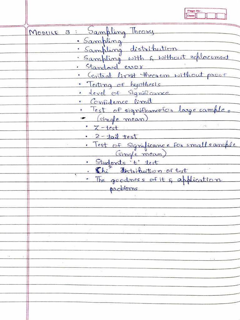 Maths Sampling Theory | PDF