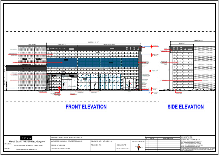 Nc-Arc-04 - Front and Side Elevation-1 | PDF