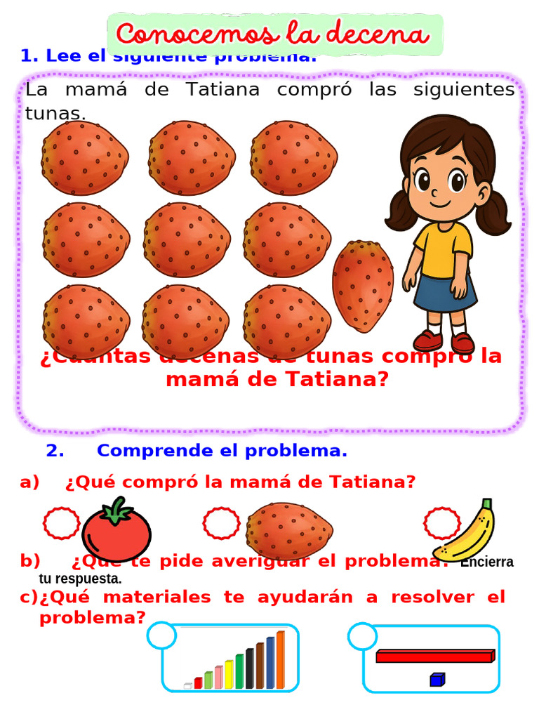 Ficha Conocemos La Decena | PDF