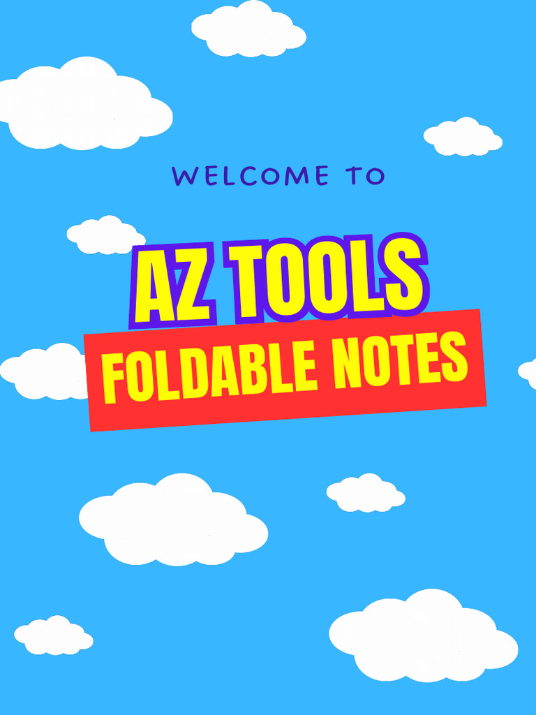 FREE GIFT Foldable Notes | PDF