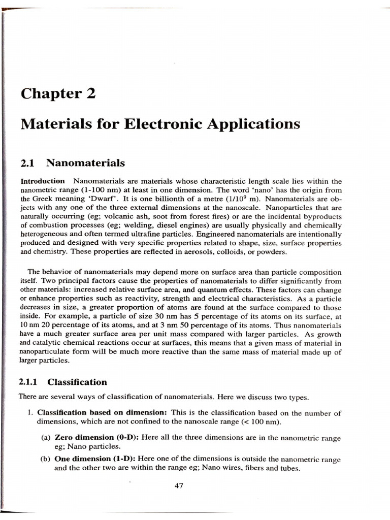 Chapter 2 - Materials For Electronic Applications | PDF