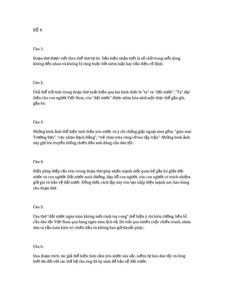 Dap An de 4 5 | PDF