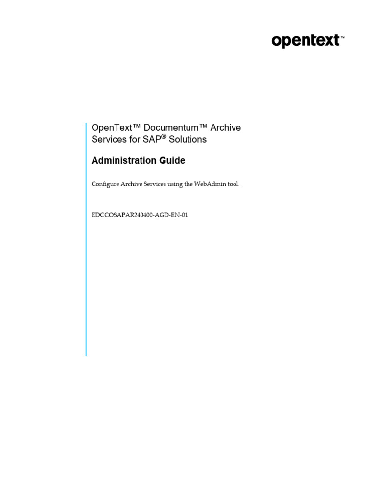 OpenText™ Documentum™ ASSAP | PDF | Login | Transport Layer Security