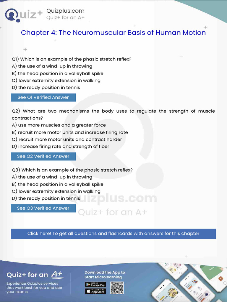 Which Is An Example of The Phasic Stretch Reflex | PDF | Anatomical ...