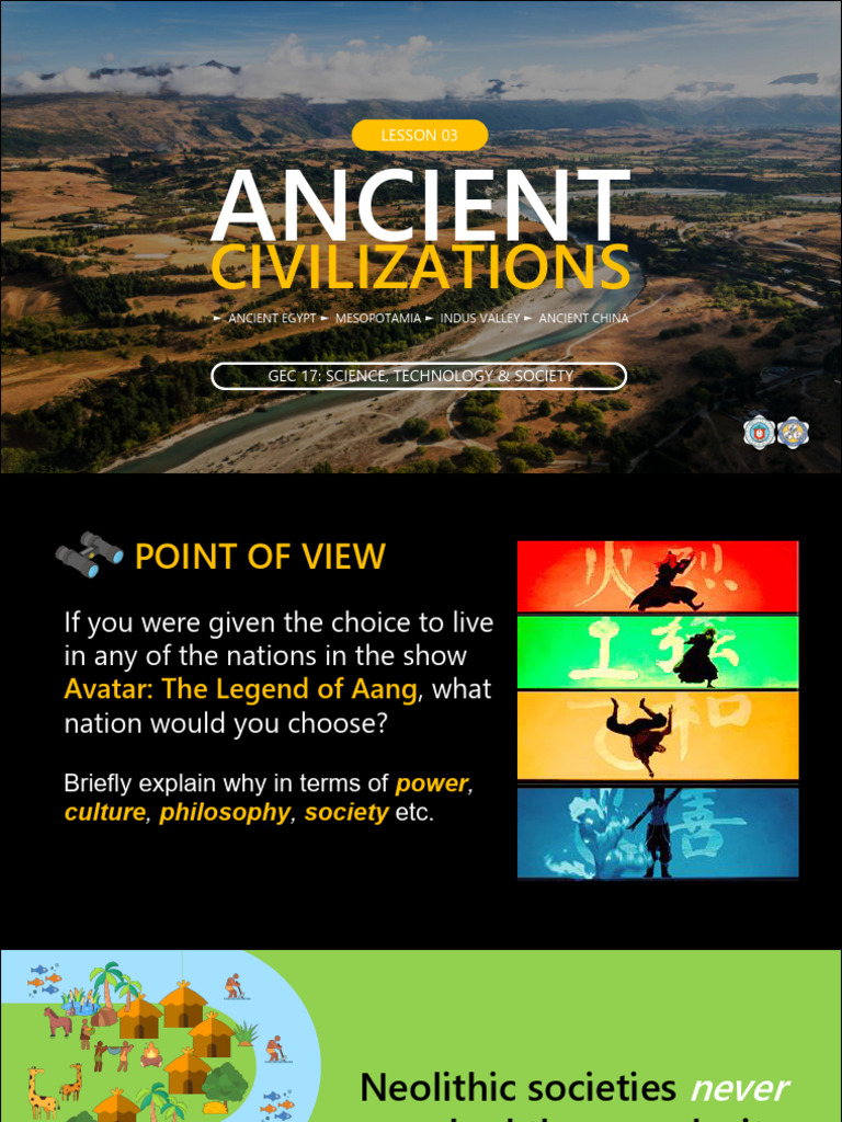 Lesson 03 - Ancient Civilizations 1 | PDF