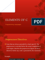 Elements of C: Programming Languages