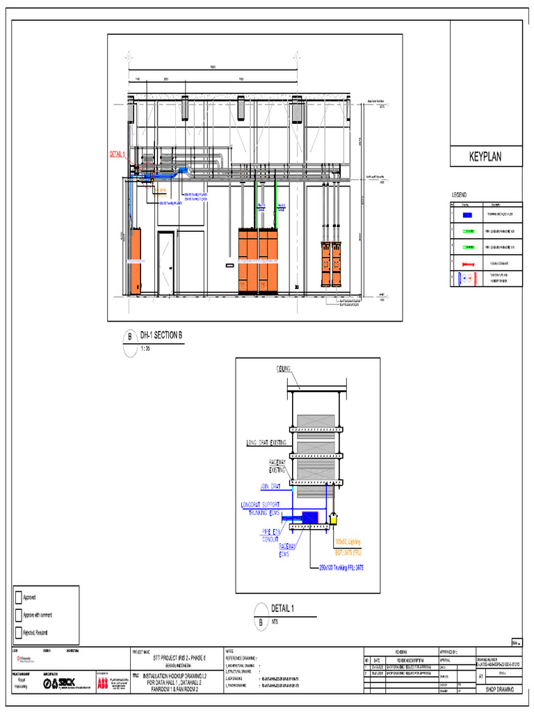 Drawing Detail Installation Trunking Data Hall 1-2 L2 | PDF