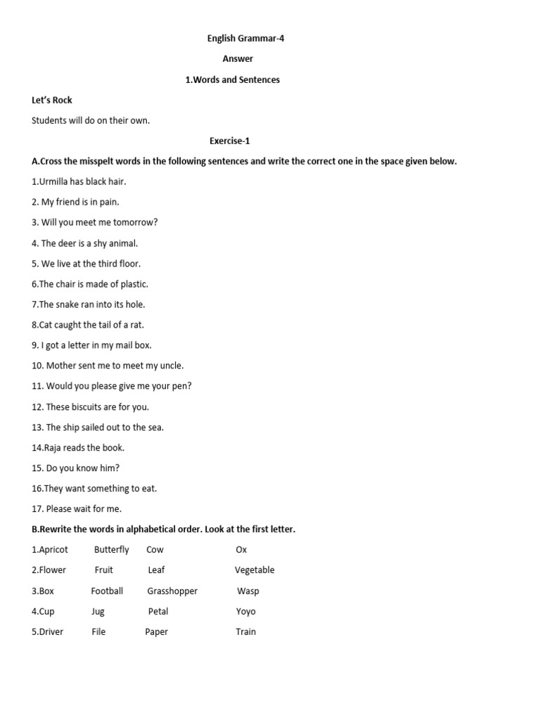 ENGLISH Grammar-4-Answer | PDF | Grammatical Gender | Adjective