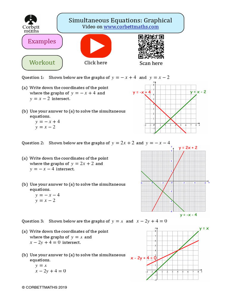Graphical Simultaneous | PDF | Mathematical Relations | Mathematical ...