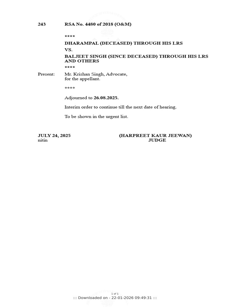 Rsa 4480 2018 24 07 2025 Interim Order | PDF