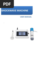 Shockwave Machine User Manual SW14/SW15 | PDF | Bone | Medical Specialties