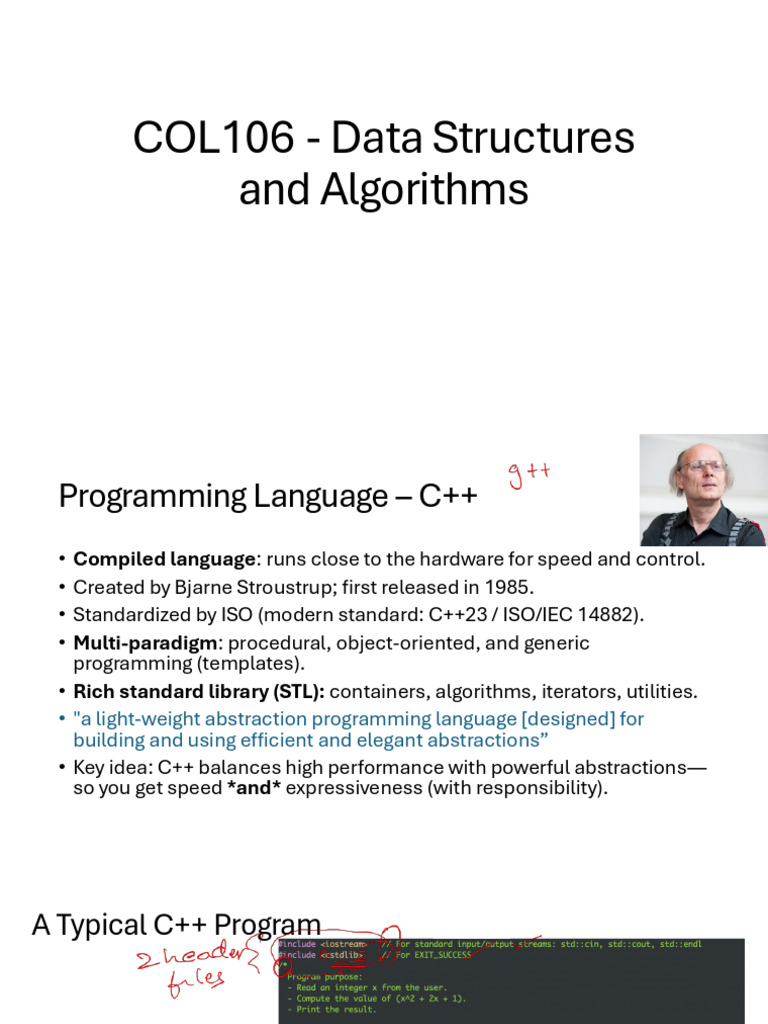 COL106,2502 - 2026-Lec2 | PDF