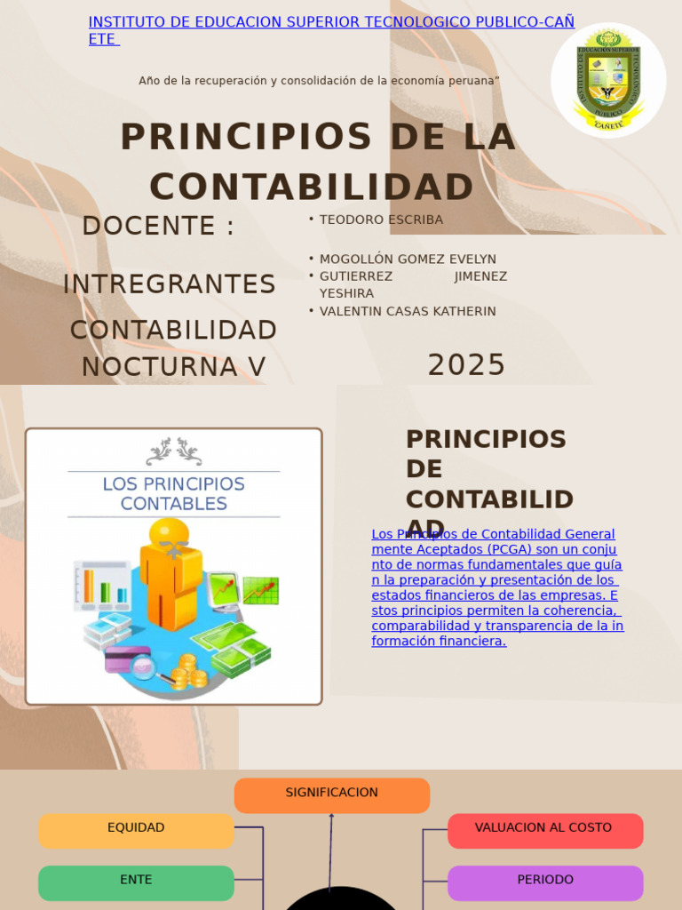 Principios de La Contabilidad | PDF | Estado financiero | Contabilidad