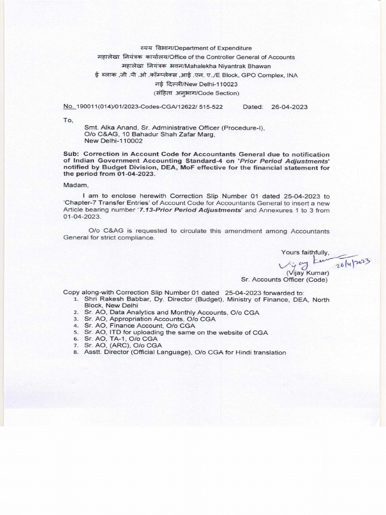 Ac Code Cs No 01 Dated 26042023 | PDF
