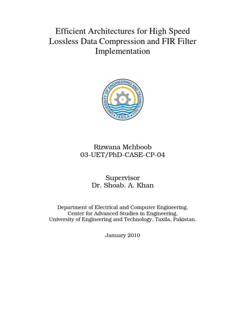 phd thesis on image compression