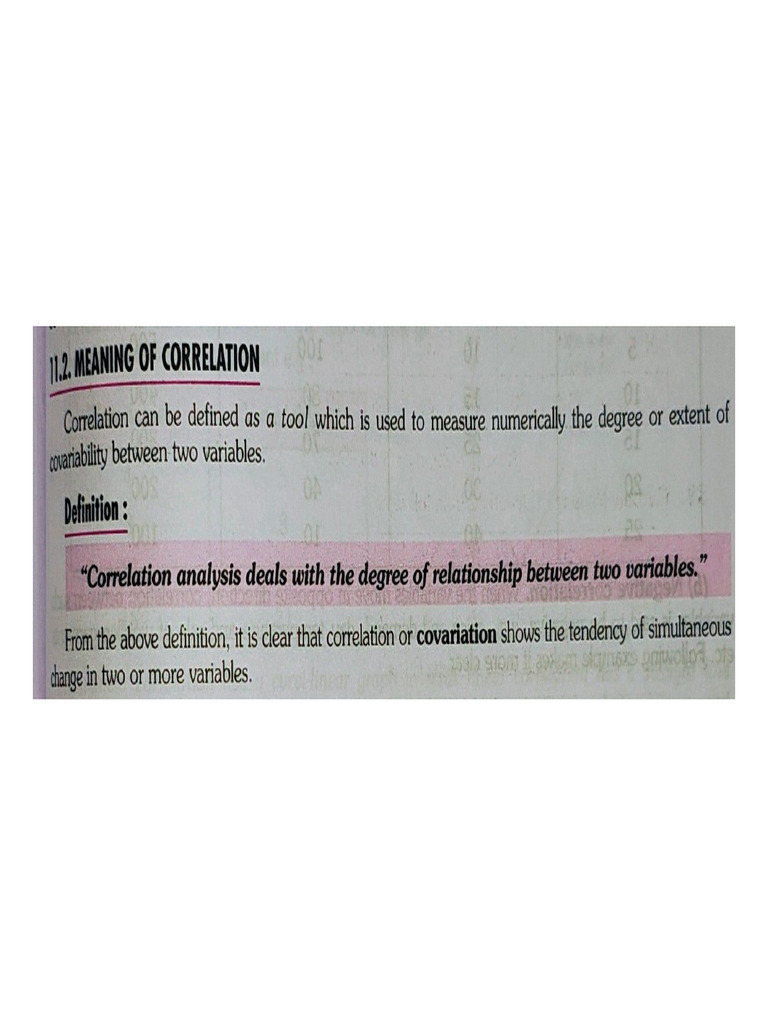 Correlation Full Notes | PDF