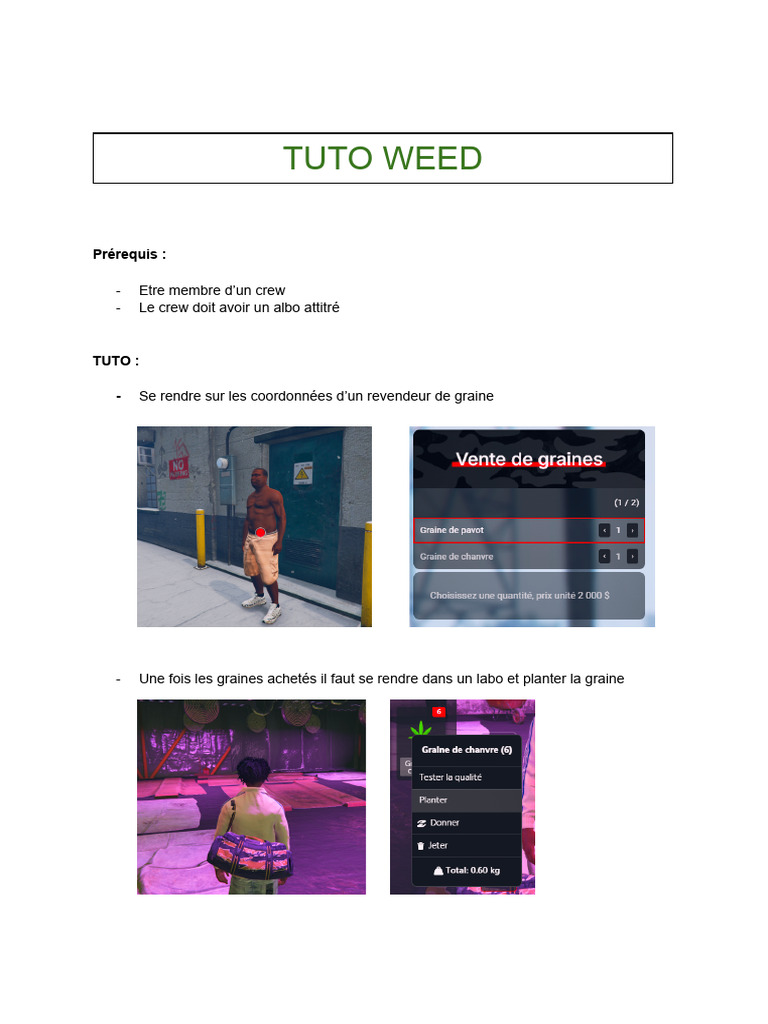Tuto Weed | PDF