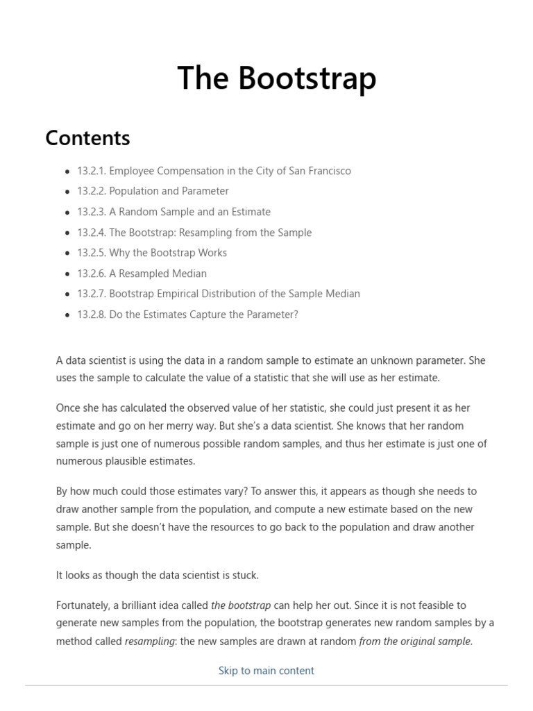 13.2. The Bootstrap - Computational and Inferential Thinking | PDF ...