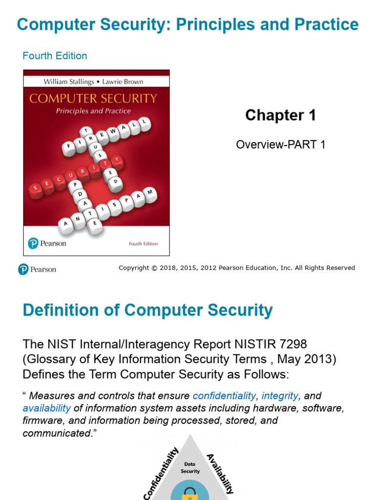 CH01 Overview - Introduction-Part1 - Tagged | PDF | Computer Security ...